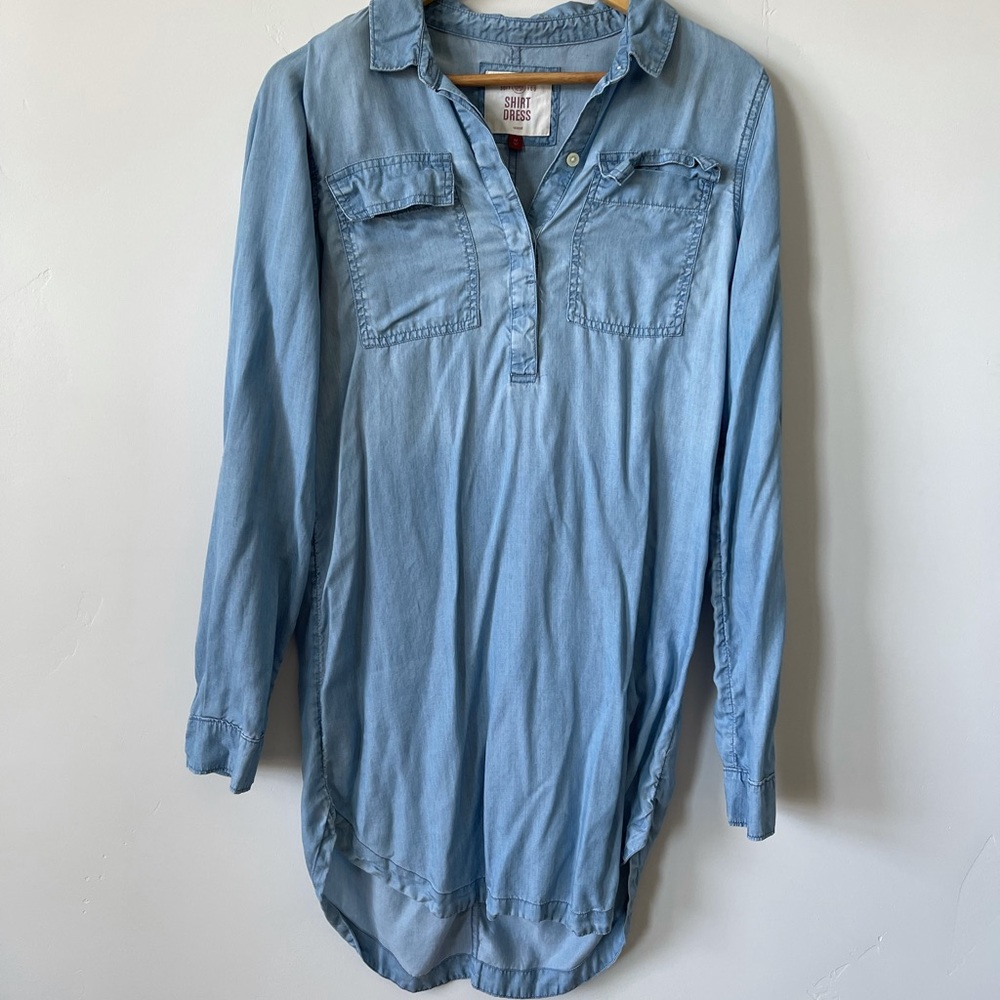 Denim shirt dress